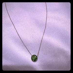 Swarovski pendant - emerald green